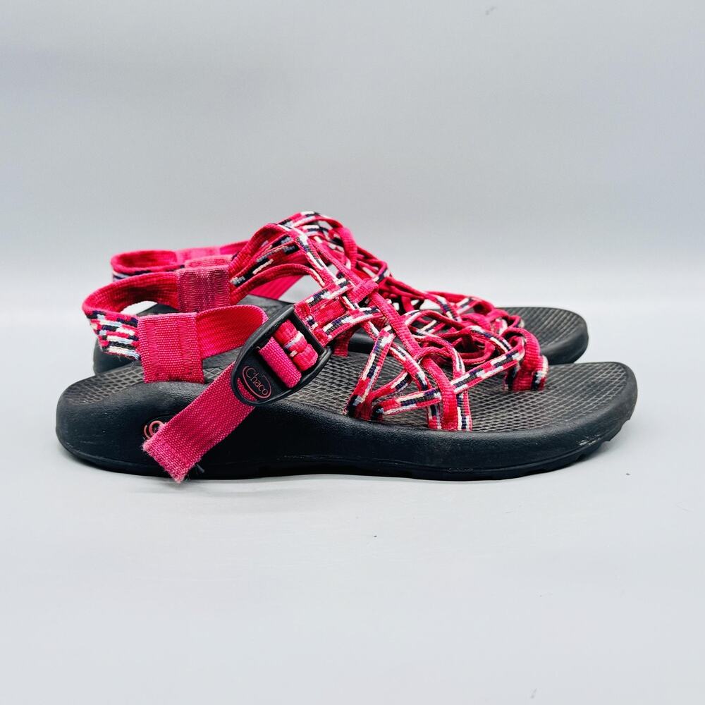 Chaco Sandals Womens 7 Pink Strappy Adjustable Hiking Water Sport Summer Shoes